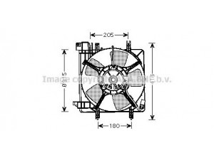 AVA QUALITY COOLING SU7504 ventiliatorius, radiatoriaus