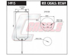 CASALS B2369 dėklas, pneumatinė pakaba 
 Pakaba -> Pneumatinė pakaba
5001855856, 5010294546