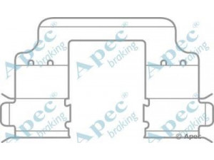 APEC braking KIT1084 priedų komplektas, stabdžių trinkelė 
 Stabdžių sistema -> Būgninis stabdys -> Dalys/priedai