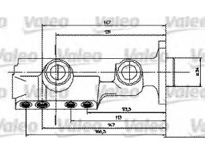 VALEO 350455 pagrindinis cilindras, stabdžiai 
 Stabdžių sistema -> Pagrindinis stabdžių cilindras
7700590483, 7700638947, 7701348924