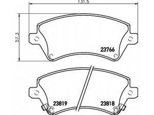 COBREQ N-1319 stabdžių trinkelių rinkinys, diskinis stabdys 
 Techninės priežiūros dalys -> Papildomas remontas
0446502061, 0446502130