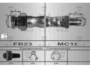 MAL? 8403 stabdžių žarnelė 
 Stabdžių sistema -> Stabdžių žarnelės
71736919, 7609088, 7655155, 7674976