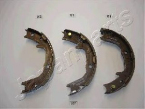 JAPANPARTS GF-507AF stabdžių trinkelių komplektas, stovėjimo stabdis 
 Stabdžių sistema -> Rankinis stabdys
MN102635, MN102646, MN186303, MR485638