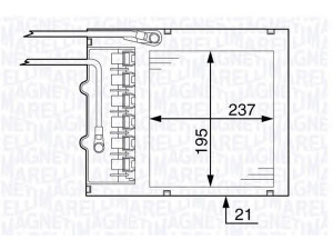 MAGNETI MARELLI 350218333000 šilumokaitis, salono šildymas 
 Šildymas / vėdinimas -> Šilumokaitis
18 26 082, 18 26 089, 1826082, 1826089