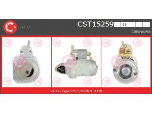 CASCO CST15259GS starteris 
 Elektros įranga -> Starterio sistema -> Starteris
5402233, 5455469, 5455471, 5802P2