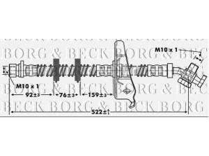 BORG & BECK BBH6802 stabdžių žarnelė 
 Stabdžių sistema -> Stabdžių žarnelės
SHB101180