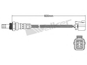 WALKER PRODUCTS 250-241098 lambda jutiklis 
 Variklis -> Variklio elektra
22690AA940