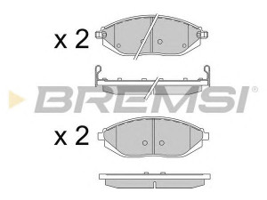 BREMSI BP3513 stabdžių trinkelių rinkinys, diskinis stabdys
96682858