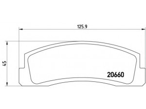 BREMBO P 41 002 stabdžių trinkelių rinkinys, diskinis stabdys 
 Techninės priežiūros dalys -> Papildomas remontas
21213501090