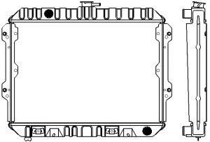 SAKURA  Automotive 1341-0306 radiatorius, variklio aušinimas