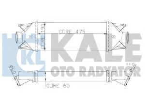 KALE OTO RADYATÖR 347200 tarpinis suslėgto oro aušintuvas, kompresorius 
 Variklis -> Oro tiekimas -> Įkrovos agregatas (turbo/superįkrova) -> Tarpinis suslėgto oro aušintuvas
504022617, 504084140, 504086501