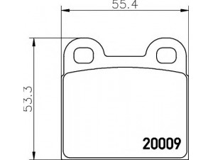 HELLA 8DB 355 006-991 stabdžių trinkelių rinkinys, diskinis stabdys 
 Techninės priežiūros dalys -> Papildomas remontas
10514260040225, 10526260030025