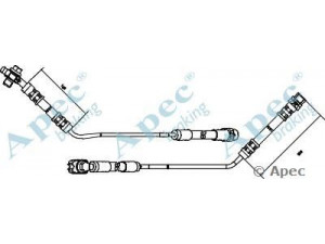 APEC braking HOS3155 stabdžių žarnelė 
 Stabdžių sistema -> Stabdžių žarnelės
34301165765