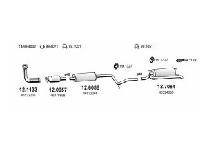 ASSO ART0731 išmetimo sistema 
 Išmetimo sistema -> Išmetimo sistema, visa