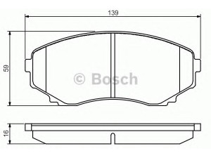 BOSCH 0 986 495 131 stabdžių trinkelių rinkinys, diskinis stabdys 
 Techninės priežiūros dalys -> Papildomas remontas
LCY43328ZB