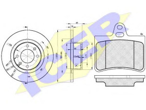 ICER 31407-4754 stabdžių rinkinys, diskiniai stabdžiai 
 Stabdžių sistema -> Diskinis stabdys -> Stabdžių remonto rinkinys