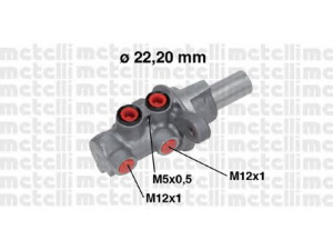 METELLI 05-0686 pagrindinis cilindras, stabdžiai 
 Stabdžių sistema -> Pagrindinis stabdžių cilindras
71742786, 71750427, 51100-69K10