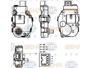 HELLA 6NW 351 344-041 valdiklis, maišymo sklendė 
 Oro kondicionavimas -> Valdymas/reguliavimas
64 11 9 242 058, 64 11 9 319 037