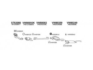 VENEPORTE 800051 išmetimo sistema 
 Išmetimo sistema -> Išmetimo sistema, visa