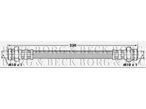 BORG & BECK BBH6815 stabdžių žarnelė 
 Stabdžių sistema -> Stabdžių žarnelės
MB950626, MR910915