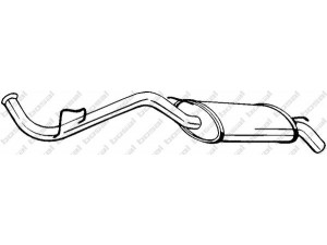 BOSAL 278-419 galinis duslintuvas 
 Išmetimo sistema -> Duslintuvas
77.00.410.747, 77.00.797.692, 77.00.797.695