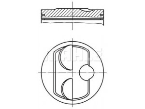 MAHLE ORIGINAL 503 78 00 stūmoklis 
 Variklis -> Cilindrai/stūmokliai
928 103 08 800, 928 103 08 810
