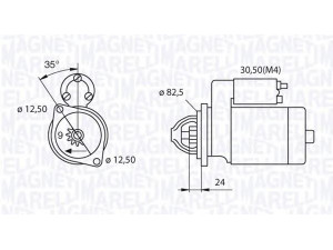 MAGNETI MARELLI 063521093570 starteris
35 53 2063F, 58400960
