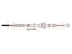 BENDIX 432715B trosas, stovėjimo stabdys 
 Stabdžių sistema -> Valdymo svirtys/trosai
6314202085