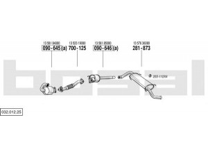 BOSAL 032.012.25 išmetimo sistema 
 Išmetimo sistema -> Išmetimo sistema, visa