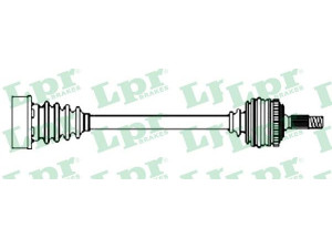 LPR DS52528 kardaninis velenas 
 Ratų pavara -> Kardaninis velenas
6Q0407272BH, 6Q0407272S