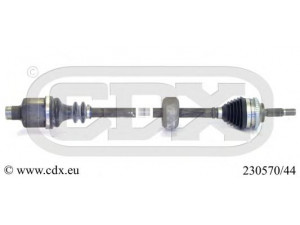 CDX 230570/44 kardaninis velenas 
 Ratų pavara -> Kardaninis velenas
7711135932, 7711368657, 8200236096