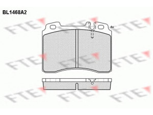 FTE BL1468A2 stabdžių trinkelių rinkinys, diskinis stabdys 
 Techninės priežiūros dalys -> Papildomas remontas
002 420 19 20, 002 420 37 20