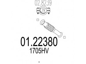 MTS 01.22380 išleidimo kolektorius 
 Išmetimo sistema -> Išmetimo vamzdžiai
1705HV