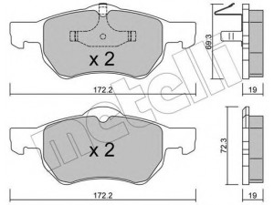 METELLI 22-0523-0 stabdžių trinkelių rinkinys, diskinis stabdys 
 Techninės priežiūros dalys -> Papildomas remontas
05015365AA, 05072216AA, 5072216AA