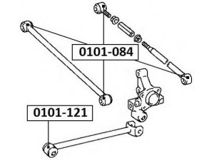ASVA 0101-121 valdymo svirties/išilginių svirčių įvorė 
 Ašies montavimas/vairavimo mechanizmas/ratai -> Valdymo svirtis/pasukamosios svirties sujungimas -> Montavimas/sutvirtinimas
48725-12290