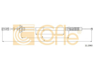 COFLE 11.1963 akceleratoriaus trosas 
 Dviratė transporto priemonės -> Kabeliai ir tachometro velenaai -> Akceleratoriaus trosas
1302854080, 1629D0