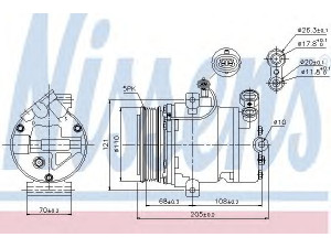 NISSENS 89197 kompresorius, oro kondicionierius 
 Oro kondicionavimas -> Kompresorius/dalys
1854119, 1854146, 6854045, 9132918