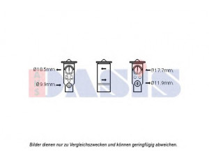 AKS DASIS 840258N išsiplėtimo vožtuvas, oro kondicionavimas 
 Oro kondicionavimas -> Vožtuvai
30676364, 30780559
