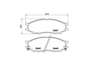 BREMBO P 56 083 stabdžių trinkelių rinkinys, diskinis stabdys 
 Techninės priežiūros dalys -> Papildomas remontas
410606N091, 410606N0X1, 4106095F0A
