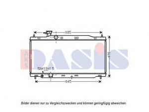 AKS DASIS 100080N radiatorius, variklio aušinimas 
 Aušinimo sistema -> Radiatorius/alyvos aušintuvas -> Radiatorius/dalys
19010RZPG01