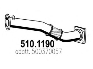 ASSO 510.1190 išleidimo kolektorius 
 Išmetimo sistema -> Išmetimo vamzdžiai
500370057