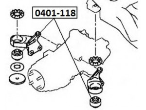 ASVA 0401-118 valdymo svirties/išilginių svirčių įvorė 
 Ašies montavimas/vairavimo mechanizmas/ratai -> Valdymo svirtis/pasukamosios svirties sujungimas -> Montavimas/sutvirtinimas
3517A003