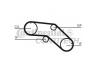 CONTITECH CT1005 paskirstymo diržas 
 Techninės priežiūros dalys -> Papildomas remontas
16806-2J625, 168062J600