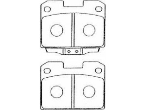 AISIN D2N012 stabdžių trinkelių rinkinys, diskinis stabdys 
 Techninės priežiūros dalys -> Papildomas remontas
AY060-MT005, MB895303, MR128100