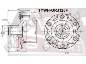 ASVA TYWH-GRJ120F rato stebulė 
 Ašies montavimas/vairavimo mechanizmas/ratai -> Rato stebulė/montavimas -> Rato stebulė
43502-60180, 43502-60200