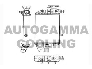 AUTOGAMMA 104358 radiatorius, variklio aušinimas
1464875
