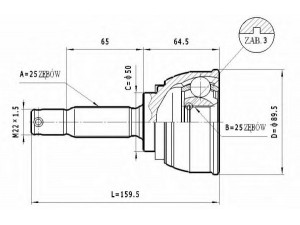 STATIM C.455 jungčių komplektas, kardaninis velenas 
 Ratų pavara -> Sujungimai/komplektas
MB297678, MB297699, MB526473, MB526831