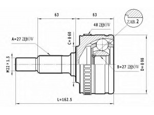 STATIM C.211 jungčių komplektas, kardaninis velenas 
 Ratų pavara -> Sujungimai/komplektas
0003301585, 0003300036