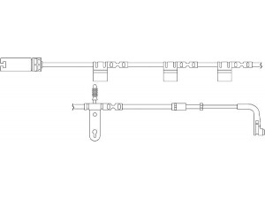 KAWE WS0267A įspėjimo kontaktas, stabdžių trinkelių susidėvėjimas 
 Stabdžių sistema -> Susidėvėjimo indikatorius, stabdžių trinkelės
34356773017, 34356783230, 34356789329