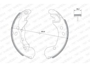 WEEN 152-2048 stabdžių trinkelių komplektas 
 Techninės priežiūros dalys -> Papildomas remontas
44060AX625, D4060AX600, 7701208357